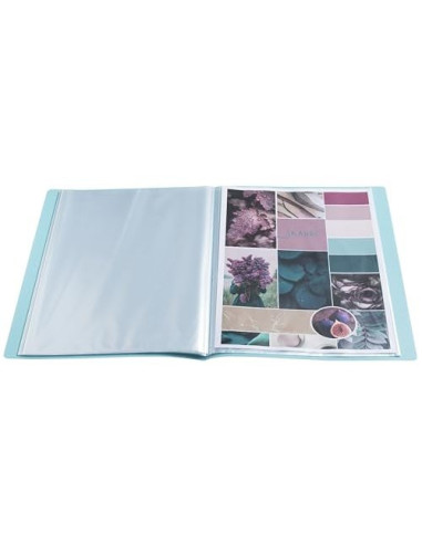 CARPETA ESCAPARATE EXACOMPTA SKANDI A4 30 FUNDAS RECICLADAS SURT.