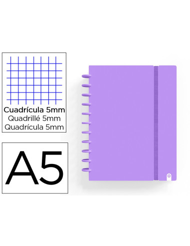 CUADERNO CARCHIVO INGENIOX FOAM A5 80H VIO.