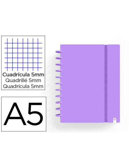 CUADERNO CARCHIVO INGENIOX FOAM A5 80H VIO.