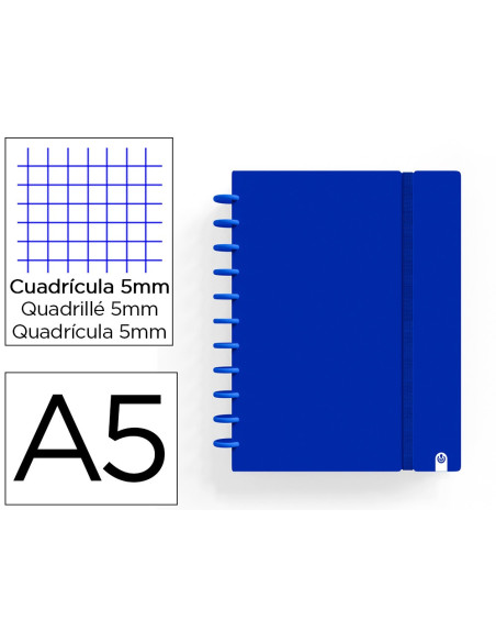 CUADERNO CARCHIVO INGENIOX FOAM A5 80H AZ. OSC