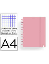 CUADERNO CARCHIVO INGENIOX FOAM A4 80H ROSA PASTEL