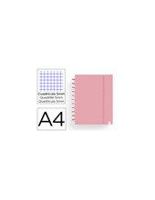 CUADERNO CARCHIVO INGENIOX FOAM A4 80H ROSA PASTEL 2