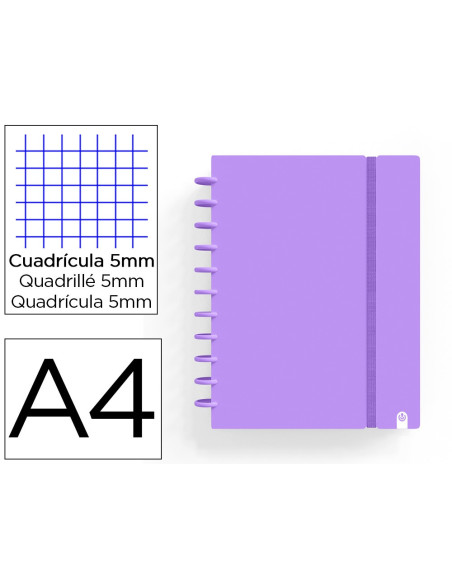 CUADERNO CARCHIVO INGENIOX FOAM A4 80H VIO.