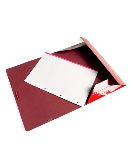 CARPETA  GOMAS 3 SOLAPAS CARTON PLAST.800GR.A3 SURT.