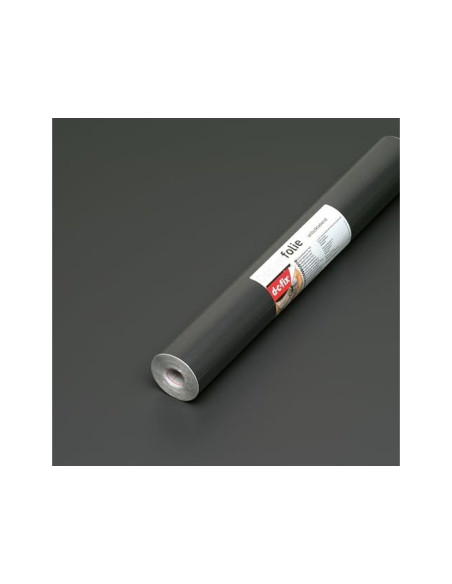 ROLLO ADH.D-C-FIX GRIS ANTRACITA MATE ANCHO 45 CM LARGO 15MT.