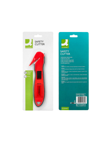 CUTER Q-CON.PLASTICO ANCHO SEGURIDAD EVITAR CORTES 18MM XD-G03