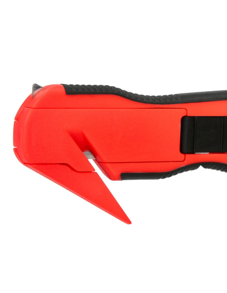 CUTER Q-CON.PLASTICO ANCHO SEGURIDAD EVITAR CORTES 18MM XD-G03