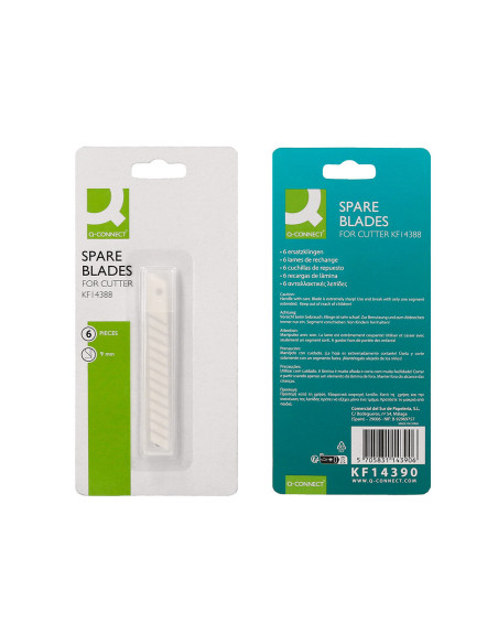 REPUESTO CUTER Q-CON.MET. ESTRECHO MOD. KF14388  CERAMICA 9MM 6 UD.