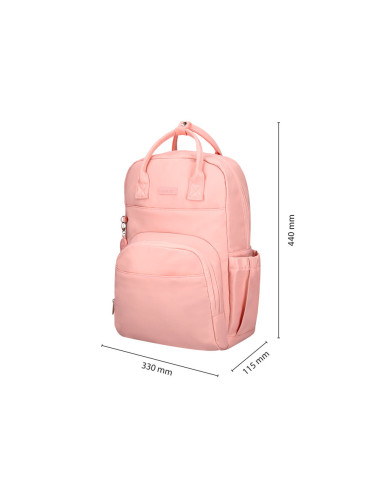 MOCHILA ANTARTIK GLOW BAGS ACOLCHADO PORT 15" ROSA 25 L 440X150X310MM