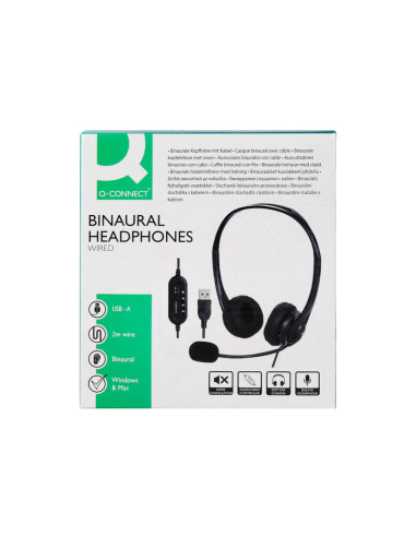 AURICULAR Q-CON.BIAURAL DIADEMA MICRO CONTROL VOLUMEN USB NG.