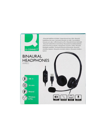 AURICULAR Q-CON.BIAURAL DIADEMA MICRO CONTROL VOLUMEN USB NG.