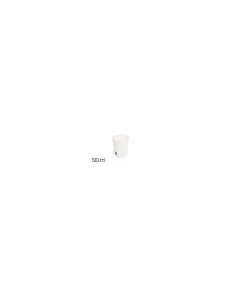 VASO PAPEL BL.BUNZL PEFC 190 ML APTO BEB FRIAS CALIENTES PQ.DE 50 UD.