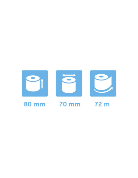 ROLLO SUMADORA EXACOMPTA TERMICO 80X80MM 48 G/M2 SIN BPA
