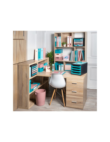 FICHERO CAJONES EXACOMPTA SKANDI A4+ PP. RECICLADO 6 CAJONES SURT.