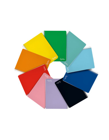 CUADERNO ESP. WITTY FL. T.DURA 4MM 80H.. 75GR. COL.SURT.*09865