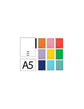 CUADERNO ESP. WITTY A5 T.DURA LISO 80H 75GR. SURT.*08412 2