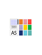 CUADERNO ESP. WITTY A5 T.DURA 4MM 80H. 75GR. SURT. *08400 2