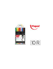 ROTULADOR MAPED PUNTA DE METAL GRAPH PEPS FINE LINER ESTUCHE DE 10 C 2