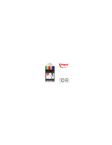 ROTULADOR MAPED PUNTA DE METAL GRAPH PEPS FINE LINER ESTUCHE DE 10 C