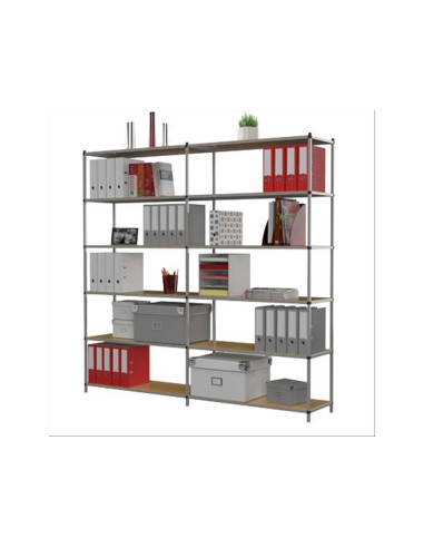 ESTANTERIA FAST-PAPERFLOW MET. 6X80 KG POR ESTANTE 200X100X35 CM ADIC