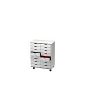 MUEBLE AUXILIAR FAST PARA OFICINA NG.16 CAJ. EN 2 COLUMNAS GRIS5X3 2