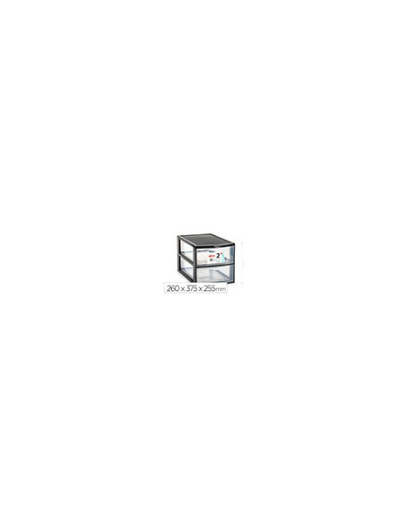 CAJONERA PLASTIFORTE EBRO 2 CAJONES NG.260X375X255MM