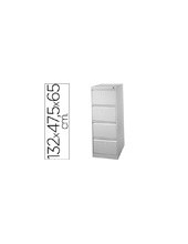 FICHERO CAJ. SUELO METAL4 CAJ. 132 CM ALTO 65 CM PROF 47,5 ANCHO COLO 2