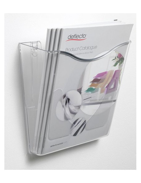 EXPOSITOR MURAL DEFLECTO  CLASSIC A4 VERT TRANS 265X260X100MM
