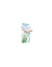 EXPOSITOR MURAL CEP PARED 3 BANDEJAS DIN A4 TPTE.361X86X718 MM 2