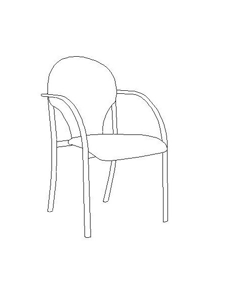SILLA COLECTIVIDADES SERIE PRAGA C/BRAZOS