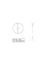 PERCHERO MET.Q-CON.BLANCO 8 COLGADORES 173X51 CM 2