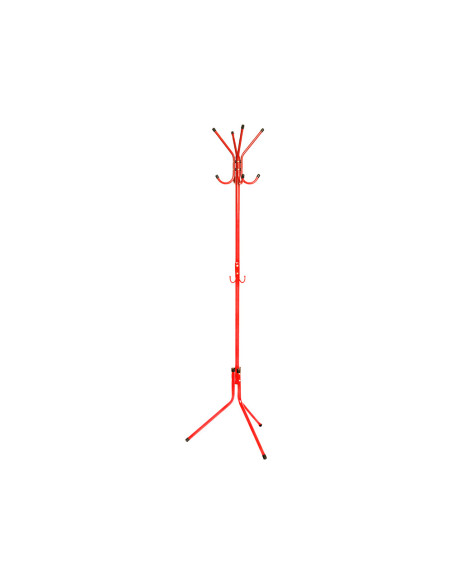 PERCHERO METALICO Q-CONNECT ROJO 8 COLGADORES 173X51 CM