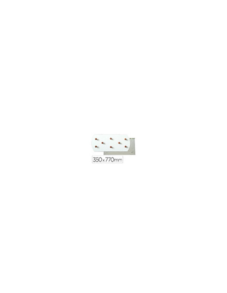 PERCHERO SIE PARED BL.8 COLGADORES MADERA HAYA 350X770 MM