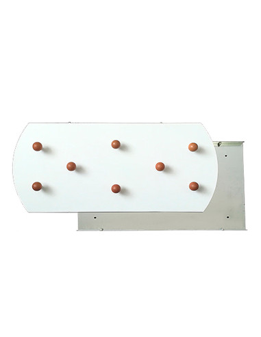 PERCHERO SIE PARED BL.8 COLGADORES MADERA HAYA 350X770 MM