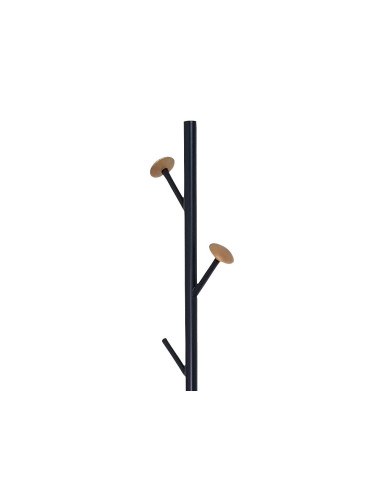 PERCHERO METALICO Q-CON.NG.DETALLES MADERA 5 COLGADORES 177X28,5 CM