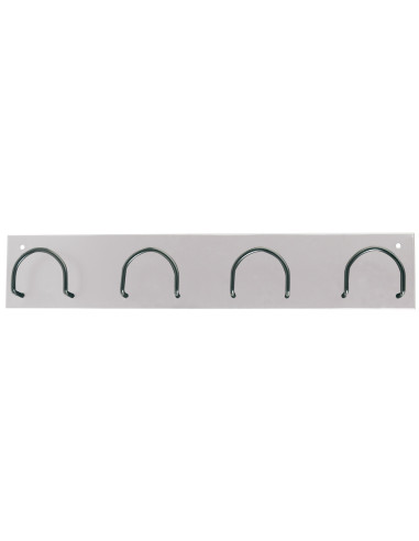 PERCHERO METALICO 611 BLANCO PARED 4 COLGADORES