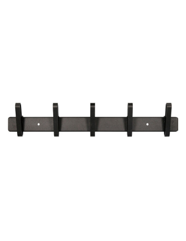 PERCHERO  PARED METALICO 5 COLGADORES NG.430X88X55MM