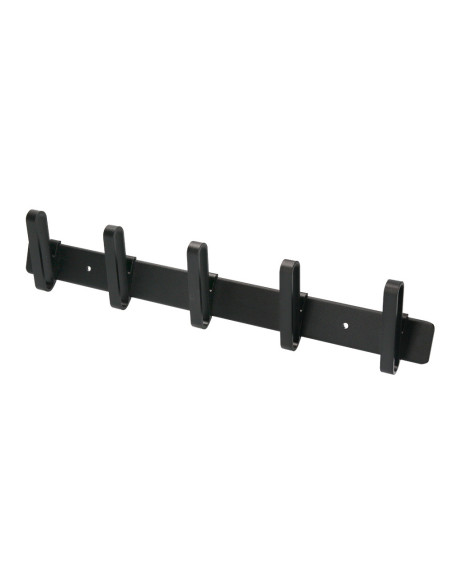 PERCHERO  PARED METALICO 5 COLGADORES NG.430X88X55MM