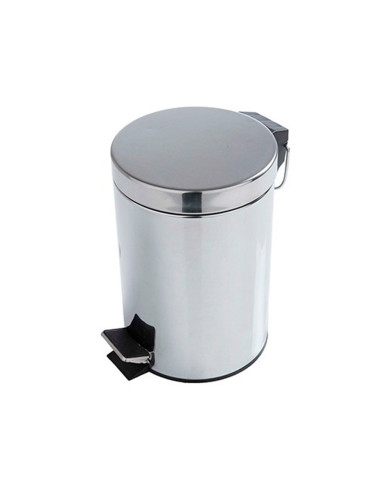 PAPELERA METALICA Q-CON.PEDAL CROMADA 43X29CM 20 LITROS