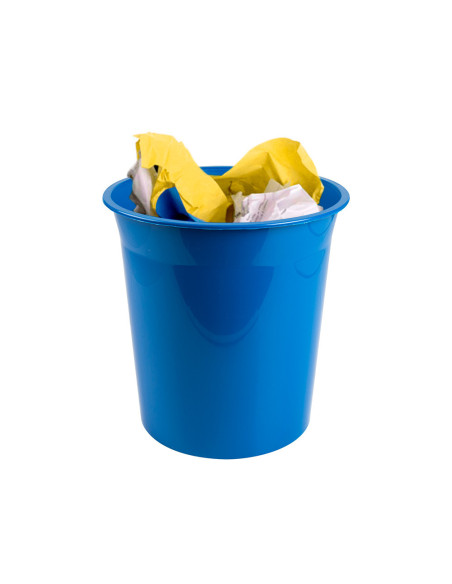 PAPELERA PLAST.Q-CON.AZ. OPACO 13LT.DIM. 275X285MM