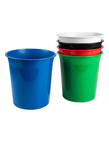PAPELERA PLAST.Q-CON.AZ. OPACO 13LT.DIM. 275X285MM