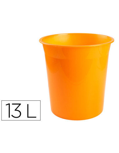 PAPELERA PLAST.Q-CON.NJ. TRANS.13LT.DIM. 275X285MM
