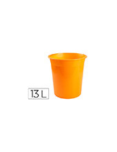 PAPELERA PLAST.Q-CON.NJ. TRANS.13LT.DIM. 275X285MM 2