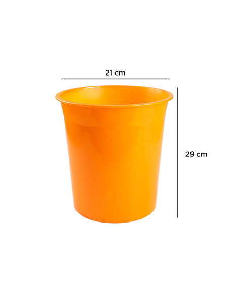 PAPELERA PLAST.Q-CON.NJ. TRANS.13LT.DIM. 275X285MM