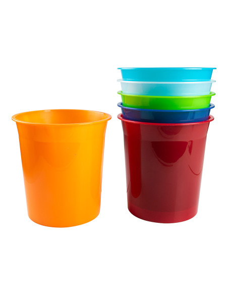 PAPELERA PLAST.Q-CON.NJ. TRANS.13LT.DIM. 275X285MM