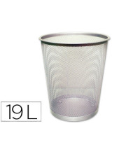 PAPELERA METALICA Q-CON.GRIS REJILLA 295X345MM