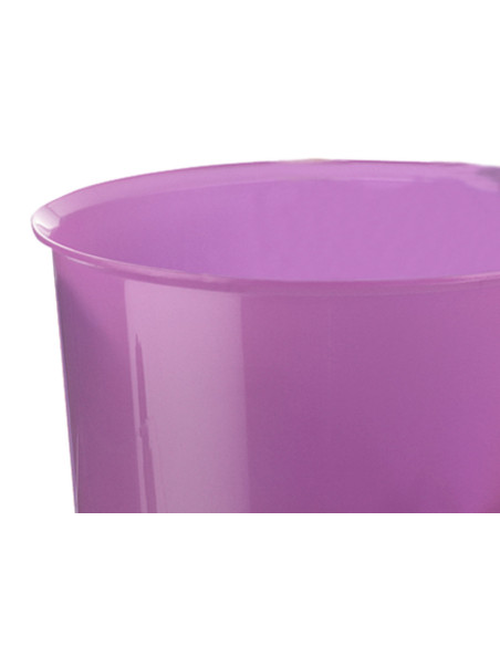 PAPELERA PLASTICO VIOLETA TRANSLUCIDO 16 LITROS