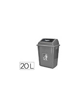 PAPELERA CONTENEDOR Q-C/PLASTICO T.BALANCIN 20 LITROS 340x240x450 MM 2