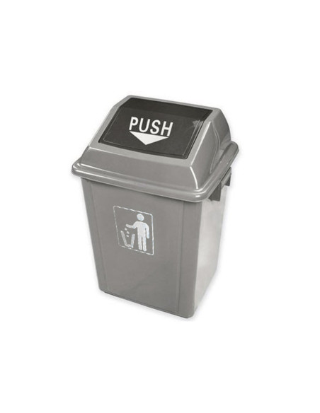 PAPELERA CONTENEDOR Q-C/PLASTICO T.BALANCIN 20 LITROS 340x240x450 MM
