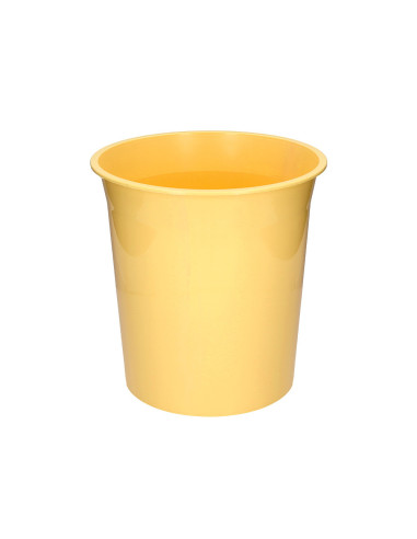 PAPELERA PLAST.Q-CON.AM. PASTEL OPACO 13LT.275X285MM